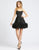 Ieena Duggal - 48941I Scoop Neck Tulle A-line Dress In Black