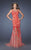 La Femme - 19991 Lace Illusion Bateau Trumpet Dress In Pink