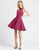 Ieena Duggal - 48950I High Halter Short A-Line Dress In Pink