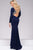 Jersey Fitted Long Sleeve Prom Dress 48979