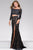 Lace Fitted Two-Piece Long Sleeve Prom Dress 48989