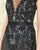 Mac Duggal Black White Red - 4898R Embellished Illusion Jewel Dress In Black and Nude