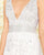 Mac Duggal Black White Red - 4904R Embellished V-neck Fitted Dress In White