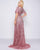 Mac Duggal Couture - 4913D Sequined Jewel Neck A-line Dress In Pink