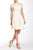 Taylor - 7001M Short Sleeve Lace Flutter Dress in Neutral