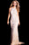 49249 Lace Embellished Halter Neck Prom Dress