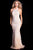 49249 Lace Embellished Halter Neck Prom Dress