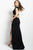 49267 Ornate High Asymmetrical Neck Gown