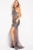 49326 Beaded Halter Neck Tulle Sheath Dress