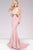 JVN49374 Strappy Halter Fitted Dress