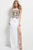 49387 Floral Motif Jeweled Gown