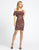 Mac Duggal Evening - 4950D Sequined Off-Shoulder Sheath Dress In Red and Gold