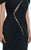 Daymor Couture - Ruched Asymmetrical Evening Dress 816 in Black
