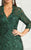 Feriani Couture - 18399 Classy Lace V-Neck Evening Gown In Green