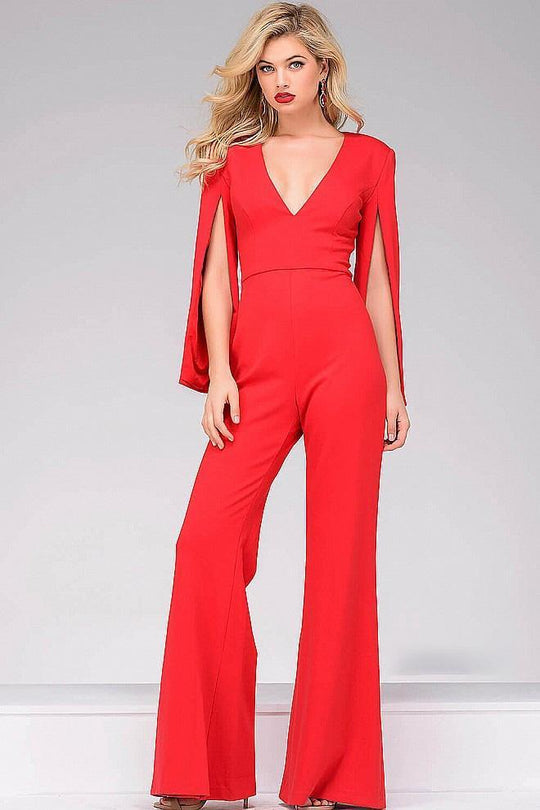 Hanging Sleeve Knit Jumpsuit 49723