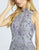 Mac Duggal Evening - 4974D Bedazzled High Neck Romper In Purple