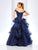Clarisse Couture - 4976 Off the Shoulder Sequined Evening Gown in Blue