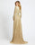 Mac Duggal Evening - 4977D Long Sleeve Sequin-Textured A-Line Gown In Neutral