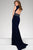 Fitted High Neck Jersey Prom Dress 49790