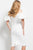 49793 Ruched Puffy Sleeve Off-Shoulder Dress