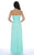 Decode 1.8 - Bejeweled Ruched Sweetheart Evening Gown 182270 in Green