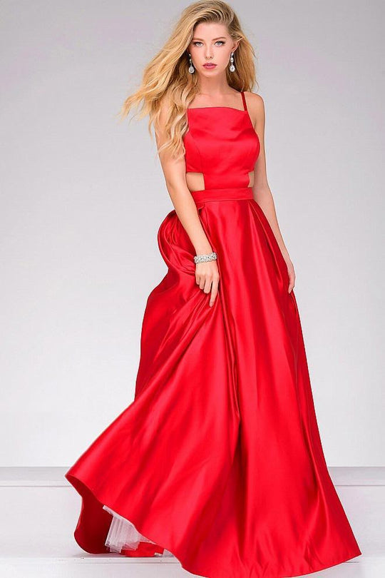 Charming Sleeveless Straight-Across Satin Ball gown 49921