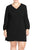 Taylor - V Neck Long Sleeve Shift Dress 5803L in Black