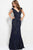 49977 Embroidered V-neck Sheath Dress