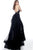 Jovani - 62635 Sequined Halter Strap with Sheer Overskirt In Black and Neutral