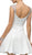 Dancing Queen - 9476 Jeweled Cap Sleeve Sweetheart Satin Cocktail Dress