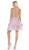 May Queen - MQ1643 Lace Applique Jewel Neck Sleeveless Cocktail Dress In Purple