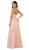 May Queen - Embellished Illusion Halter A-line Evening Dress