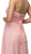 Dancing Queen - 8658 Strapless Chiffon Empire Long Prom Dress In  Pink
