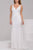 Shimmering Beaded V-Neck Tulle Sheath Gown 36754