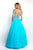 Blush - 5650 Bedazzled Sweetheart Ballgown In Blue
