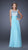 La Femme - Shimmering Jeweled Bateau Illusion A-Line Gown 19815 In Blue