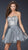 La Femme - Bead Embellished Sweetheart Chiffon A-line Dress 17953 In Silver