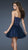 La Femme - Sparkling Notched Sweetheart Tulle A-Line Cocktail Dress 18124 In Blue