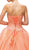 Dancing Queen - 9148 Metallic Embroidered Strapless Formal Ball Gown