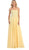 May Queen - MQ1277B Delicate Lace Strapless Corset Prom Gown