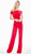 Ashley Lauren - 1571 Velvet Off-Shoulder Jumpsuit