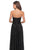La Femme - 27879 Ruched Sweetheart A-Line Evening Gown In Black