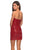 La Femme - 28229 Strapless Sweetheart Short Dress In Red