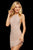 Sherri Hill - 53012 Bead Embellished Halter Short Dress In Pink and Silver
