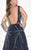Tarik Ediz - 92819 Sleeveless Embellished Tulle Gown In Blue