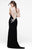 Tarik Ediz - Illusion Sweetheart Sheath Gown 50003 in Black