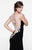 Tarik Ediz - Illusion Sweetheart Sheath Gown 50003 in Black
