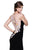 Tarik Ediz - Illusion Sweetheart Sheath Dress 50003 in Black