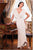 Daymor Couture - Plunging V-neck Sheath Dress 5001 in Neutral