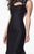 Tarik Ediz - Bateau Neck Mermaid Gown 50020 in Black